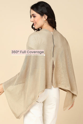 Beige Honeycomb Feeding & Nursing Cover