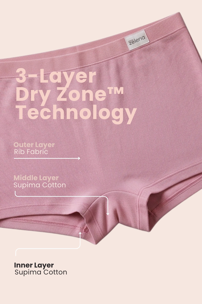 Pregnancy Panty – Over-the-Belly (Rib Textured) - Baby Pink