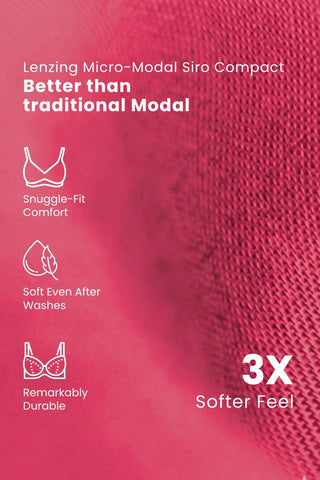 Sculpt & Lift Powermesh Bra - Red