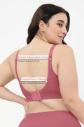 Riva Fine-Rib Cotton Feeding Bra - Blush