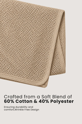 Beige Honeycomb Feeding & Nursing Cover