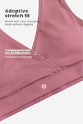 EasyMove non-padded Cotton Yoga Bra - Mauve