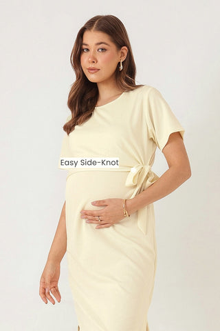 Mario Rib Zipless Feeding Dress - Ivory