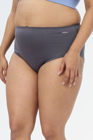The Invisible Panty (Cotton | High Rise | Dark Grey)