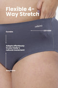 The Invisible Panty (Cotton | High Rise | Dark Grey)