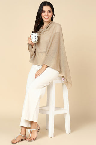 Beige Honeycomb Feeding & Nursing Cover