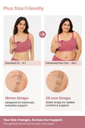 Riva Fine-Rib Cotton Feeding Bra - Blush