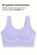 Sculpt & Lift Cotton Sports Bra - M-Blue