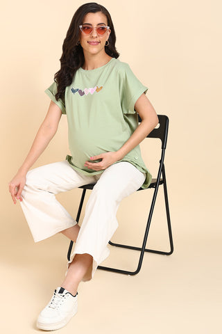 Pista 100% Soft Cotton Zipless Maternity Feeding Top