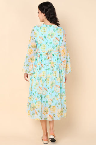 Close Up of Soft Fabric Detail on Maternity Photoshoot Special : Skylight Maternity Gown with Pocket