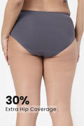 The Invisible Panty (Cotton | Mid Rise | Dark Grey)