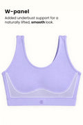 Sculpt & Lift Cotton Sports Bra - M-Blue