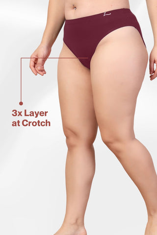 247 Maroon Maternity Panty