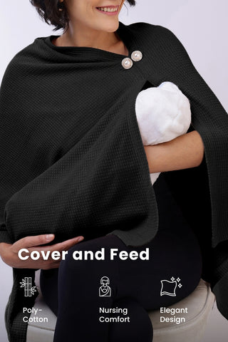 Diana Nursing Cover - Black
