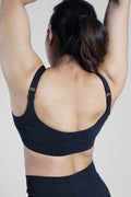 247 Extra Support Cotton Feeding Bra with Adjuster - Black