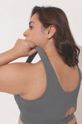 Sculpt & Lift Cotton Sports Bra - Grey