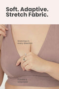 SecureFit Cotton Fixed-Pad Bra - Dark Skin