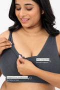 Natural Shape Modal Bra - Steel Grey