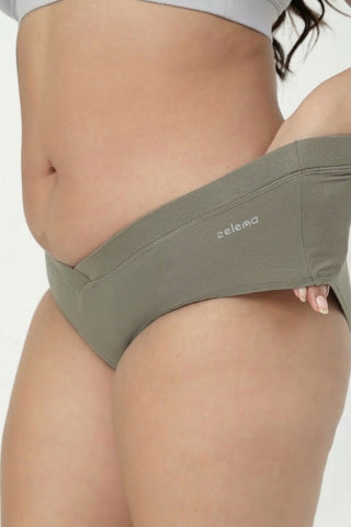 Modal C-Section Panties for Mothers (Pack of 4) (Black, Onion, Navy & D. Pista)