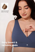 247 (Upgraded) Modal Padded Maternity Feeding Bra - Future Dusk