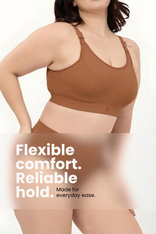 SecureFit Cotton Non-Padded Feeding Bra - Skin
