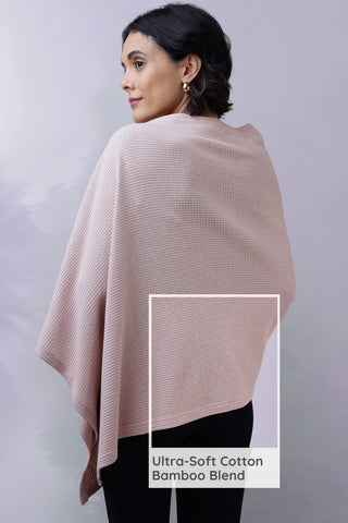 Amara Nursing Cover - Blush Pink - House Of Zelena™