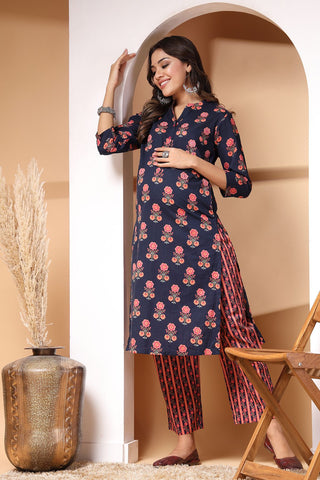 Eden Ensemble Zipless Maternity Feeding Kurta Set