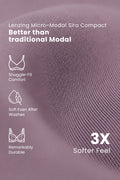 247 (Upgraded) Modal Padded Maternity Feeding Bra - Purple Grey