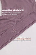 247 (Upgraded) Modal Padded Maternity Feeding Bra - Purple Grey