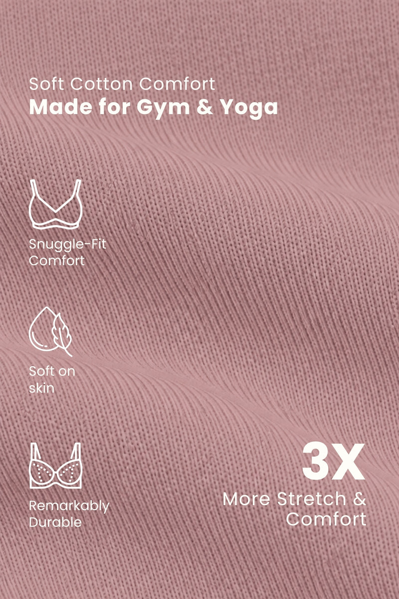 Sculpt & Lift Cotton Sports Bra - Hazel