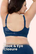 Natural Shape Fine Rib Bra - Airforce