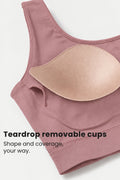 Sculpt & Lift Cotton Sports Bra - Hazel