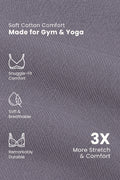 Sculpt & Lift Cotton Sports Bra - Grey