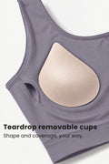 Sculpt & Lift Cotton Sports Bra - Grey