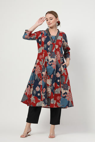 https://houseofzelena.com/collections/maternity-suit-sets/products/embroidered-floral-print-cotton-maternity-nursing-kurta-set-navy-blue
