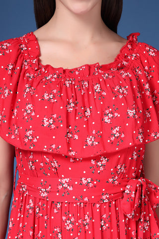 House of Zelena Off-Shoulder Cotton Maternity Feeding Dress - Trusted by Mothers for Quality