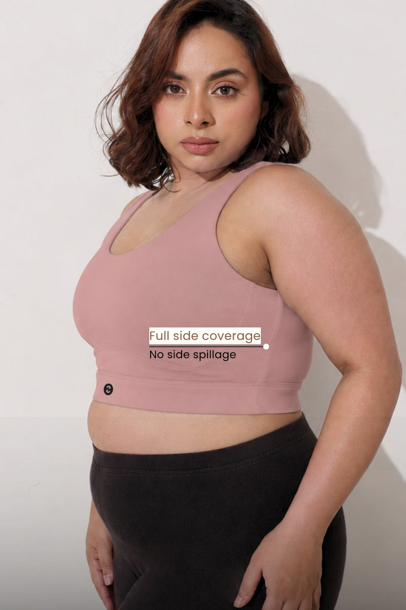 Sculpt & Lift Cotton Sports Bra - Hazel