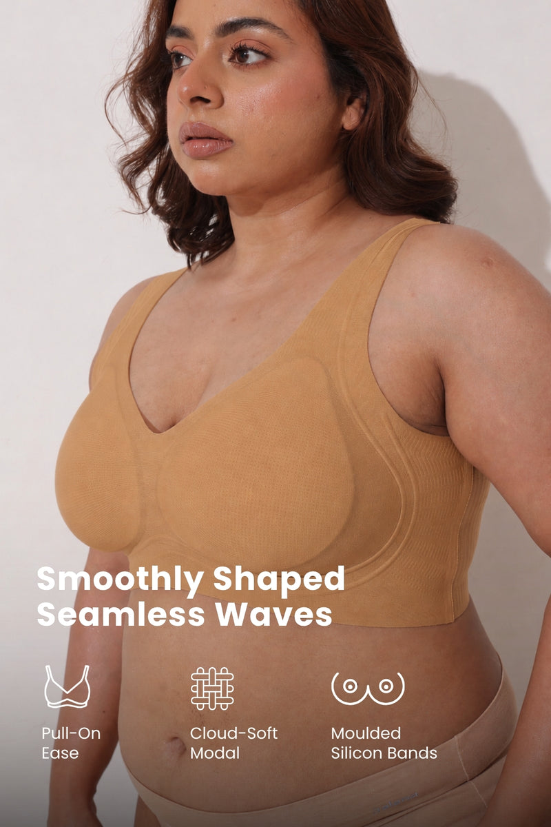 Sculpt & Lift Wave Edition Bra - Amber