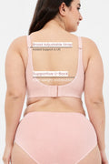 Riva Fine-Rib Cotton Feeding Bra - Rose Gold