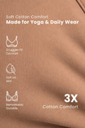 EasyMove non-padded Cotton Yoga Bra - Honey
