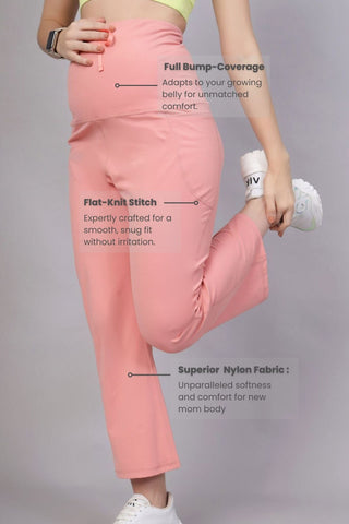 Full Bump-Coverage Carrot Flair Maternity Pants