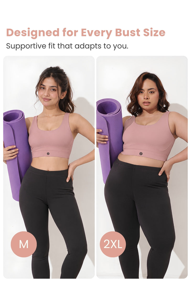 Sculpt & Lift Cotton Sports Bra - Hazel