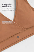 EasyMove non-padded Cotton Yoga Bra - Honey
