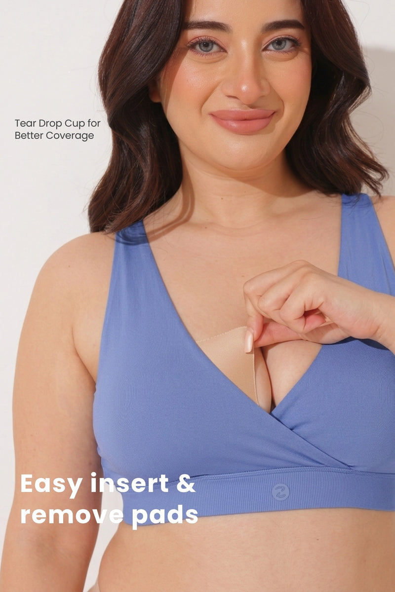 247 (Upgraded) Mist Modal Padded Maternity Feeding Bra