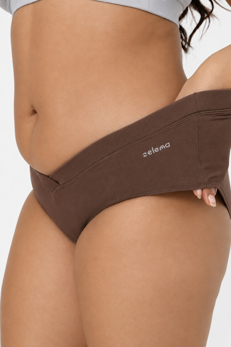 Modal C-Section Panty - Brown