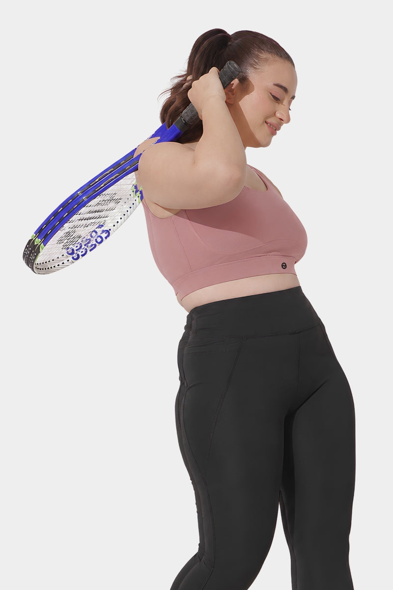 Sculpt & Lift Cotton Sports Bra - Hazel