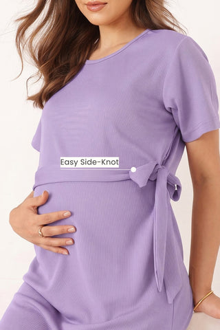Mario Rib Zipless Feeding Dress - Purple