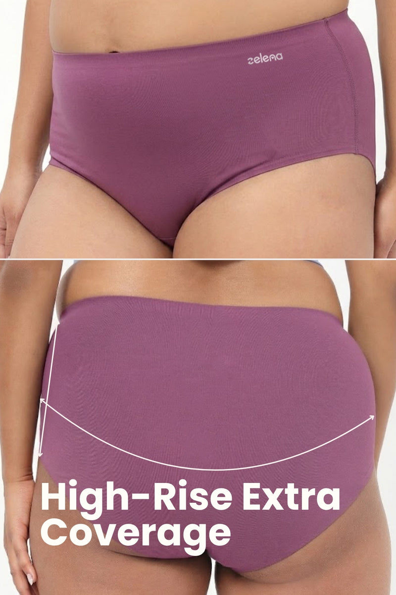 The Invisible Panty (Cotton | High Rise | Mauve)