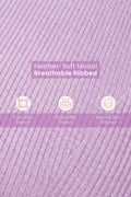 Sera Fine-Rib Bra - Lavender