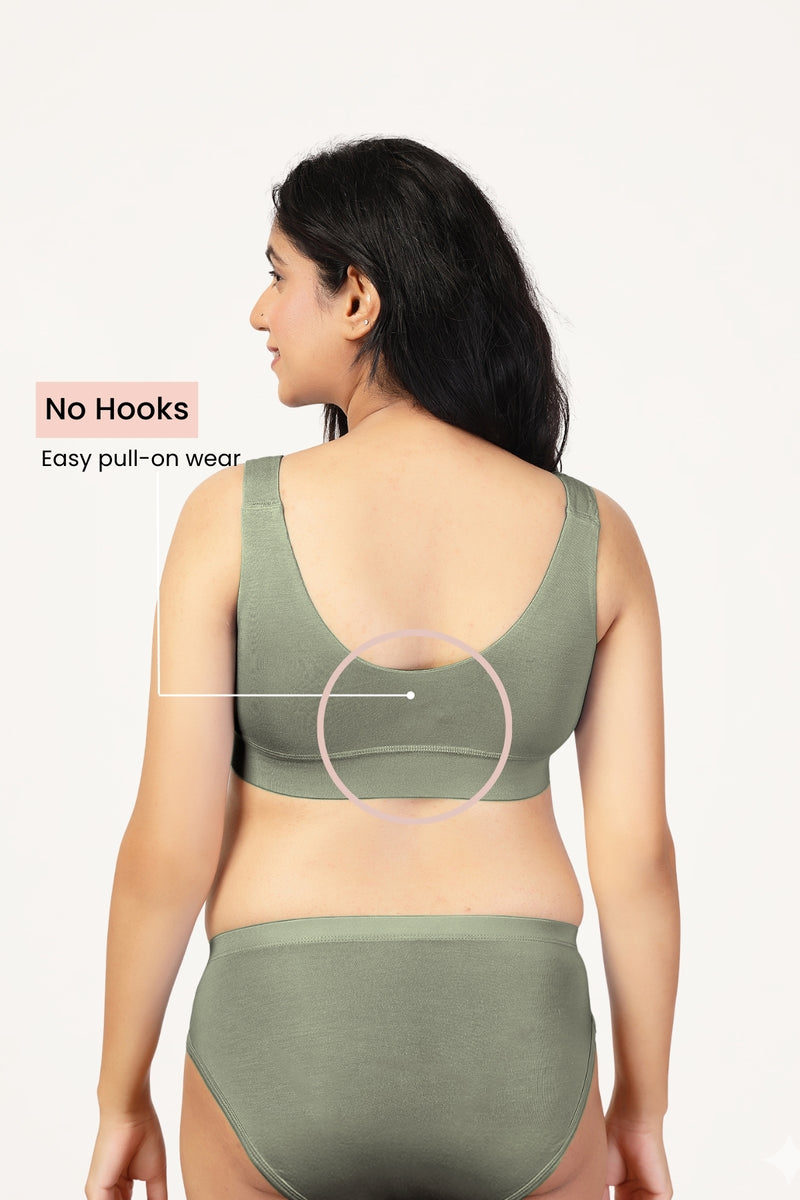 247 (Upgraded) Matcha Modal Padded Maternity Feeding Bra